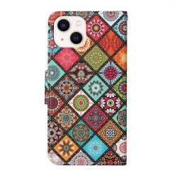 Knižkové puzdro Trendy Cross case Farebné mandaly – Apple iPhone 15 Plus | Kryty na mobil Kryty na mobil | Knižkové puzdro Trendy Cross case Farebné mandaly – Apple iPhone 15 Plus | Kryty na mobil