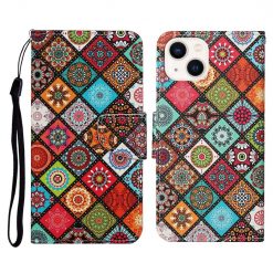 Knižkové puzdro Trendy Cross case Farebné mandaly – Apple iPhone 15 Plus | Kryty na mobil Kryty na mobil | Knižkové puzdro Trendy Cross case Farebné mandaly – Apple iPhone 15 Plus | Kryty na mobil