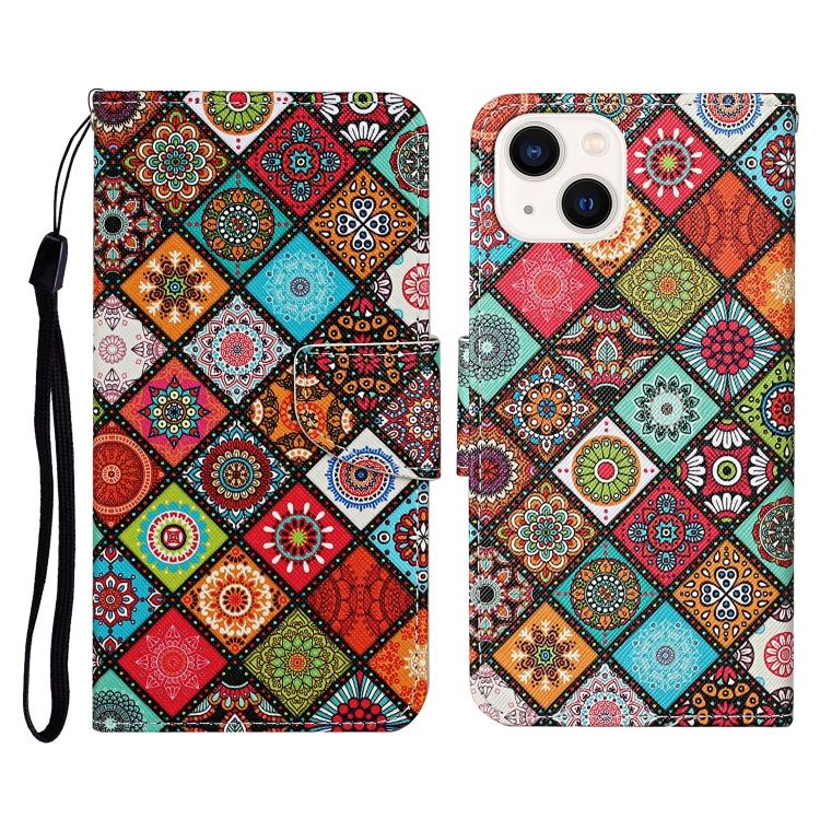 Knižkové puzdro Trendy Cross case Farebné mandaly – Apple iPhone 15 Plus | Kryty na mobil Kryty na mobil | Knižkové puzdro Trendy Cross case Farebné mandaly – Apple iPhone 15 Plus | Kryty na mobil