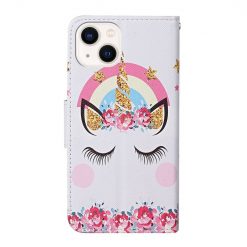 Kryty na mobil | Knižkové puzdro Trendy Cross case Jednorožec – Apple iPhone 15 Plus | Kryty na mobil