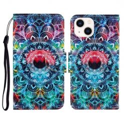 Kryty na mobil | Knižkové puzdro Trendy Cross case Mandala – Apple iPhone 15 Plus | Kryty na mobil