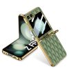 Kryty na mobil | Peňaženkové puzdro Handbag Case oranžové s ochranou na vonkajší displej – Samsung Galaxy Z Flip 5 | Kryty na mobil