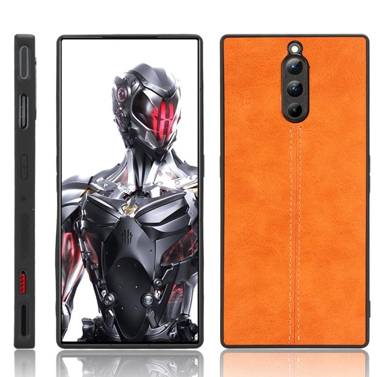 Kryt Shockproof Sewing Cow Pattern oranžový – Nubia Red Magic 8 Pro | Kryty na mobil Kryty na mobil | Kryt Shockproof Sewing Cow Pattern oranžový – Nubia Red Magic 8 Pro | Kryty na mobil
