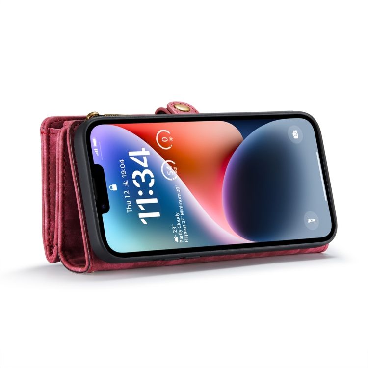 Multifunkčné peňaženkové puzdro CaseMe Detachable červené – Apple iPhone 15 | Kryty na mobil Kryty na mobil | Multifunkčné peňaženkové puzdro CaseMe Detachable červené – Apple iPhone 15 | Kryty na mobil