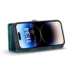 Kryty na mobil | Multifunkčné peňaženkové puzdro CaseMe Detachable modré – Apple iPhone 15 Pro | Kryty na mobil
