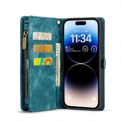 Kryty na mobil | Multifunkčné peňaženkové puzdro CaseMe Detachable modré – Apple iPhone 15 Pro Max | Kryty na mobil