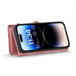 Multifunkčné peňaženkové puzdro CaseMe Detachable ružové – Apple iPhone 15 Pro | Kryty na mobil Kryty na mobil | Multifunkčné peňaženkové puzdro CaseMe Detachable ružové – Apple iPhone 15 Pro | Kryty na mobil