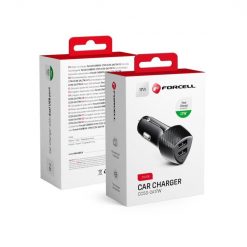 Nabíjačka do auta Forcell Carbon car charger 2xUSB 17W CC50-2A17W čierna | Kryty na mobil Kryty na mobil | Nabíjačka do auta Forcell Carbon car charger 2xUSB 17W CC50-2A17W čierna | Kryty na mobil
