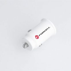 Nabíjačka do auta Forcell Mini car charger 2xUSB 3.1A CC-SJ02 biela | Kryty na mobil Kryty na mobil | Nabíjačka do auta Forcell Mini car charger 2xUSB 3.1A CC-SJ02 biela | Kryty na mobil