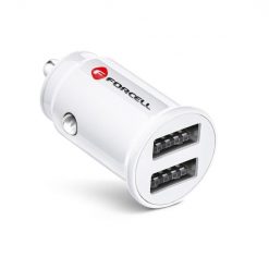 Kryty na mobil | Nabíjačka do auta Forcell Mini car charger 2xUSB 3.1A CC-SJ02 biela | Kryty na mobil