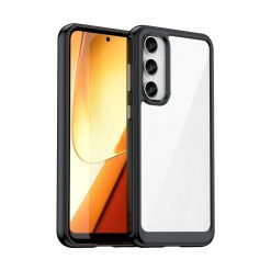 Kryty na mobil | Ochranný kryt Colorful Acrylic case čierny – Samsung Galaxy S23 FE | Kryty na mobil