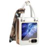 Kryty na mobil | Peňaženkové puzdro Handbag Case žlté s ochranou na vonkajší displej – Samsung Galaxy Z Flip 5 | Kryty na mobil