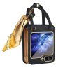 Kryty na mobil | Peňaženkové puzdro Handbag Case žlté s ochranou na vonkajší displej – Samsung Galaxy Z Flip 5 | Kryty na mobil