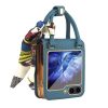 Kryty na mobil | Peňaženkové puzdro Handbag Case čierne s ochranou na vonkajší displej – Samsung Galaxy Z Flip 5 | Kryty na mobil