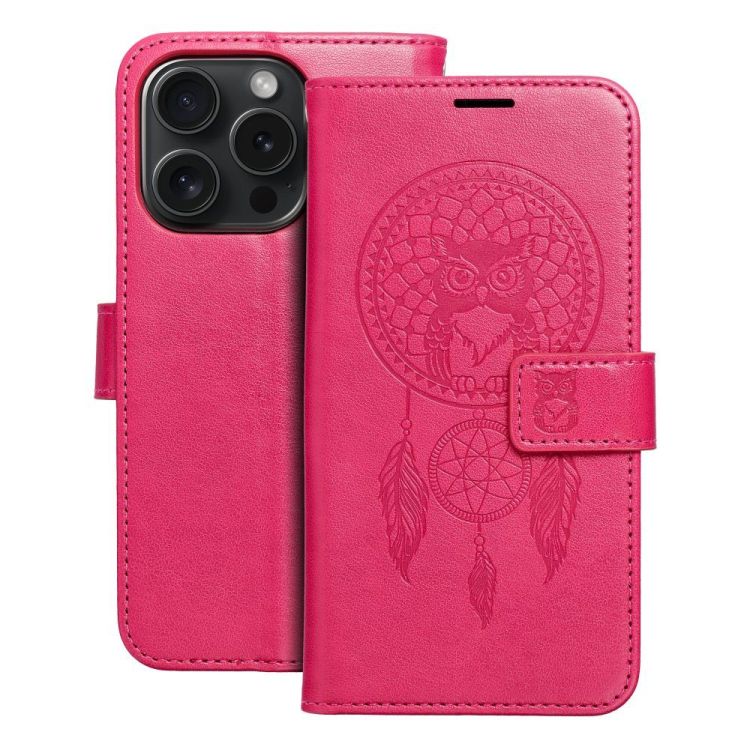Peňaženkové puzdro Mezzo dreamcatcher tmavoružové – Apple iPhone 15 Pro | Kryty na mobil Kryty na mobil | Peňaženkové puzdro Mezzo dreamcatcher tmavoružové – Apple iPhone 15 Pro | Kryty na mobil