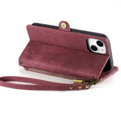 Kryty na mobil | Peňaženkové puzdro Purse case červené – Apple iPhone 15 | Kryty na mobil