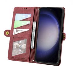 Kryty na mobil | Peňaženkové puzdro Purse case červené – Samsung Galaxy S23 FE | Kryty na mobil