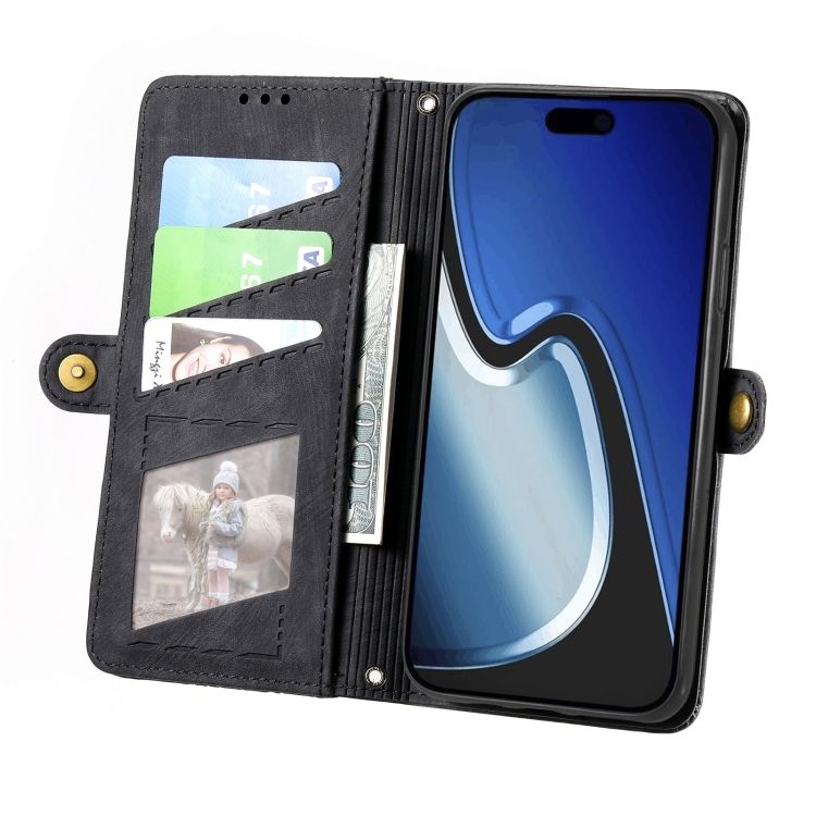 Peňaženkové puzdro Purse case čierne – Apple iPhone 15 Plus | Kryty na mobil Kryty na mobil | Peňaženkové puzdro Purse case čierne – Apple iPhone 15 Plus | Kryty na mobil