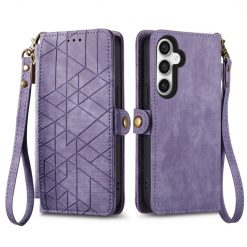 Kryty na mobil | Peňaženkové puzdro Purse case fialové – Samsung Galaxy S23 FE | Kryty na mobil