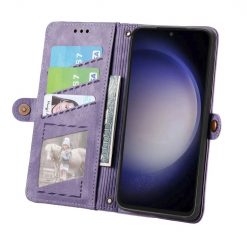 Kryty na mobil | Peňaženkové puzdro Purse case fialové – Samsung Galaxy S23 FE | Kryty na mobil
