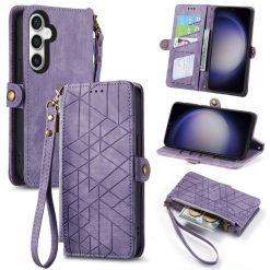Kryty na mobil | Peňaženkové puzdro Purse case fialové – Samsung Galaxy S23 FE | Kryty na mobil