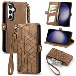Kryty na mobil | Peňaženkové puzdro Purse case hnedé – Samsung Galaxy S23 FE | Kryty na mobil