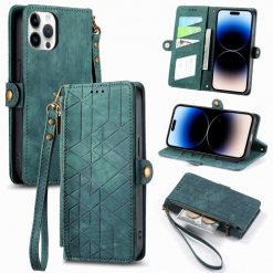 Kryty na mobil | Peňaženkové puzdro Purse case zelené – Apple iPhone 15 Pro | Kryty na mobil