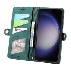 Kryty na mobil | Peňaženkové puzdro Purse case zelené – Samsung Galaxy S23 FE | Kryty na mobil