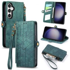 Kryty na mobil | Peňaženkové puzdro Purse case zelené – Samsung Galaxy S23 FE | Kryty na mobil