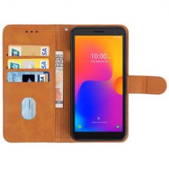 Kryty na mobil | Peňaženkové puzdro Splendid case hnedé – Alcatel 1B 2022 | Kryty na mobil