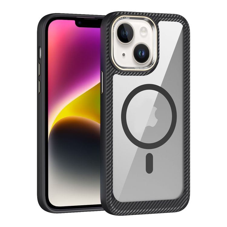 Zadný Kryt Carbon Fiber MagSafe transparentno-čierny – Apple iPhone 15 Plus | Kryty na mobil Kryty na mobil | Zadný Kryt Carbon Fiber MagSafe transparentno-čierny – Apple iPhone 15 Plus | Kryty na mobil