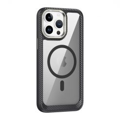Zadný Kryt Carbon Fiber MagSafe transparentno-čierny – Apple iPhone 15 Pro Max | Kryty na mobil Kryty na mobil | Zadný Kryt Carbon Fiber MagSafe transparentno-čierny – Apple iPhone 15 Pro Max | Kryty na mobil
