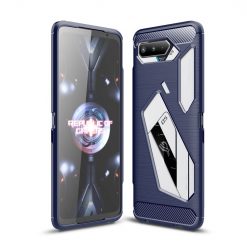 Kryty na mobil | Zadný kryt Carbon modrý – Asus ROG Phone 5 | Kryty na mobil