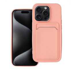 Kryty na mobil | Zadný kryt Card Case ružový – Apple iPhone 15 Pro | Kryty na mobil