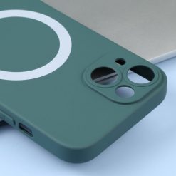 Kryty na mobil | Zadný kryt Magsafe Candy Case tmavozelený – Apple iPhone 15 | Kryty na mobil