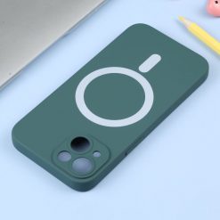 Kryty na mobil | Zadný kryt Magsafe Candy Case tmavozelený – Apple iPhone 15 Plus | Kryty na mobil