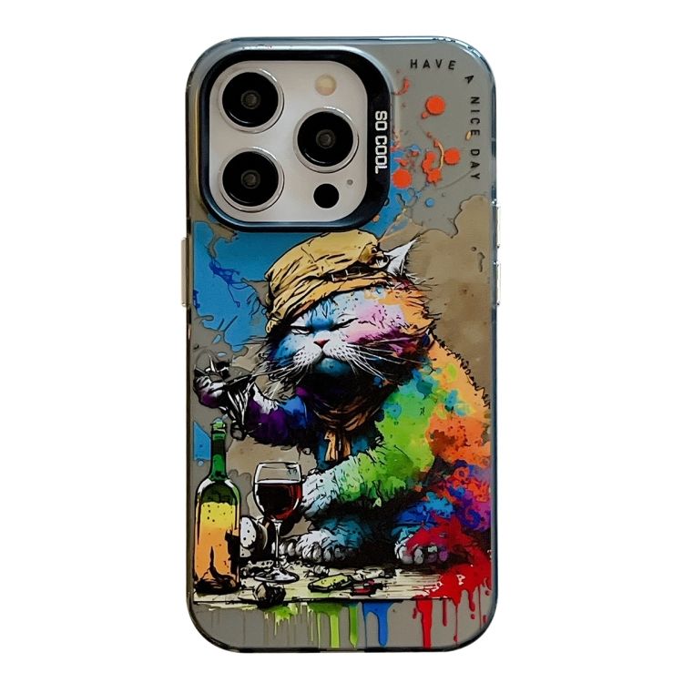 Zadný kryt na mobil Oil Painting case Pijúci Kocúr – Apple iPhone 15 Pro | Kryty na mobil Kryty na mobil | Zadný kryt na mobil Oil Painting case Pijúci Kocúr – Apple iPhone 15 Pro | Kryty na mobil