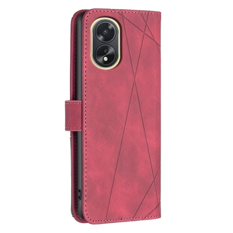 Knižkové puzdro Rhombus červené – Oppo A38 | Kryty na mobil Kryty na mobil | Knižkové puzdro Rhombus červené – Oppo A38 | Kryty na mobil