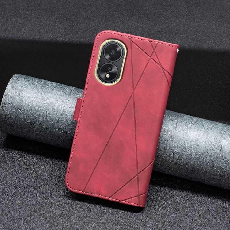 Knižkové puzdro Rhombus červené – Oppo A38 | Kryty na mobil Kryty na mobil | Knižkové puzdro Rhombus červené – Oppo A38 | Kryty na mobil