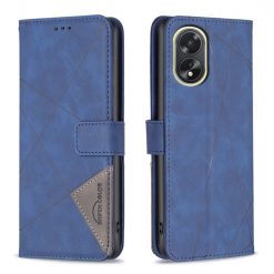 Knižkové puzdro Rhombus modré – Oppo A38 | Kryty na mobil Kryty na mobil | Knižkové puzdro Rhombus modré – Oppo A38 | Kryty na mobil