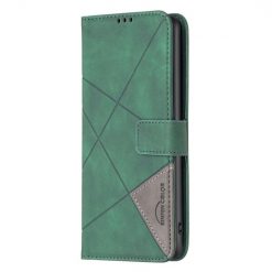 Knižkové puzdro Rhombus zelené – Oppo A38