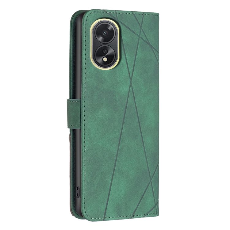 Knižkové puzdro Rhombus zelené – Oppo A38 | Kryty na mobil Kryty na mobil | Knižkové puzdro Rhombus zelené – Oppo A38 | Kryty na mobil