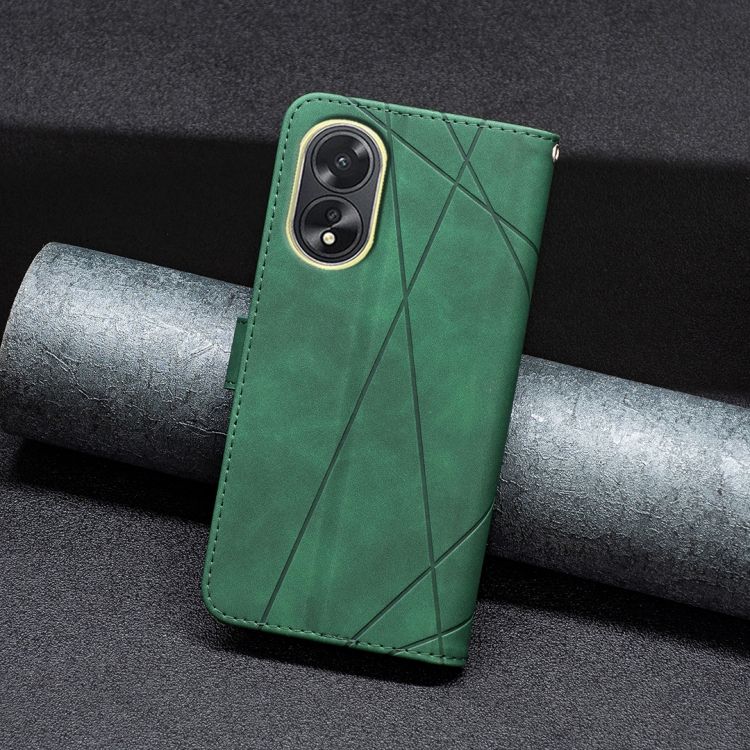 Knižkové puzdro Rhombus zelené – Oppo A38 | Kryty na mobil Kryty na mobil | Knižkové puzdro Rhombus zelené – Oppo A38 | Kryty na mobil