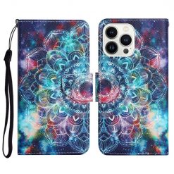 Kryty na mobil | Knižkové puzdro Trendy Cross case Hviezdna mandala – Apple iPhone 15 Pro Max | Kryty na mobil