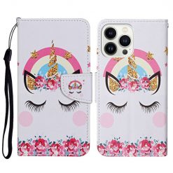 Kryty na mobil | Knižkové puzdro Trendy Cross case Jednorožec – Apple iPhone 15 Pro Max | Kryty na mobil