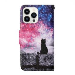Knižkové puzdro Trendy Cross case Mačka a vesmír – Apple iPhone 15 Pro Max | Kryty na mobil Kryty na mobil | Knižkové puzdro Trendy Cross case Mačka a vesmír – Apple iPhone 15 Pro Max | Kryty na mobil