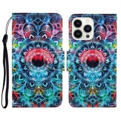 Kryty na mobil | Knižkové puzdro Trendy Cross case Mandala – Apple iPhone 15 Pro Max | Kryty na mobil