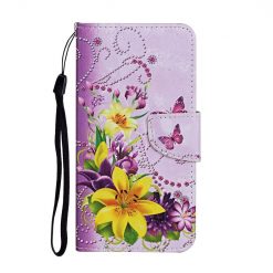 Knižkové puzdro Trendy Cross case Žltý motýľ - Apple iPhone 15 Pro Max
