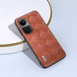 Kryt Abeel Weave Case hnedý – Oppo Reno 10 5G / Reno 10 Pro 5G | Kryty na mobil Kryty na mobil | Kryt Abeel Weave Case hnedý – Oppo Reno 10 5G / Reno 10 Pro 5G | Kryty na mobil