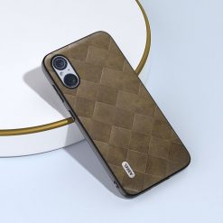 Kryty na mobil | Kryt Abeel Weave Case zelený – Sony Xperia 5 V | Kryty na mobil